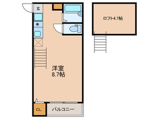 トトロ１号館の物件間取画像